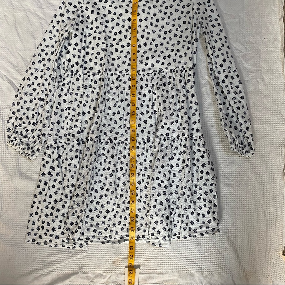 Nasty Gal Long Sleeve Tiered Mini Smock Dress - Picture 7 of 7